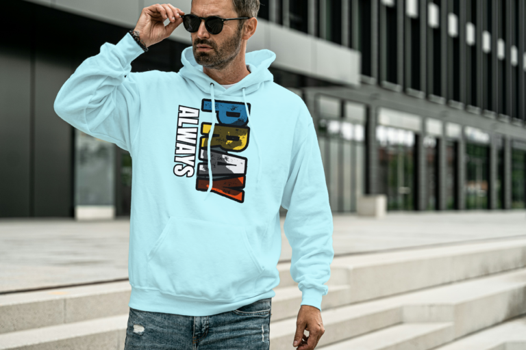 Home light blue Hoodie
