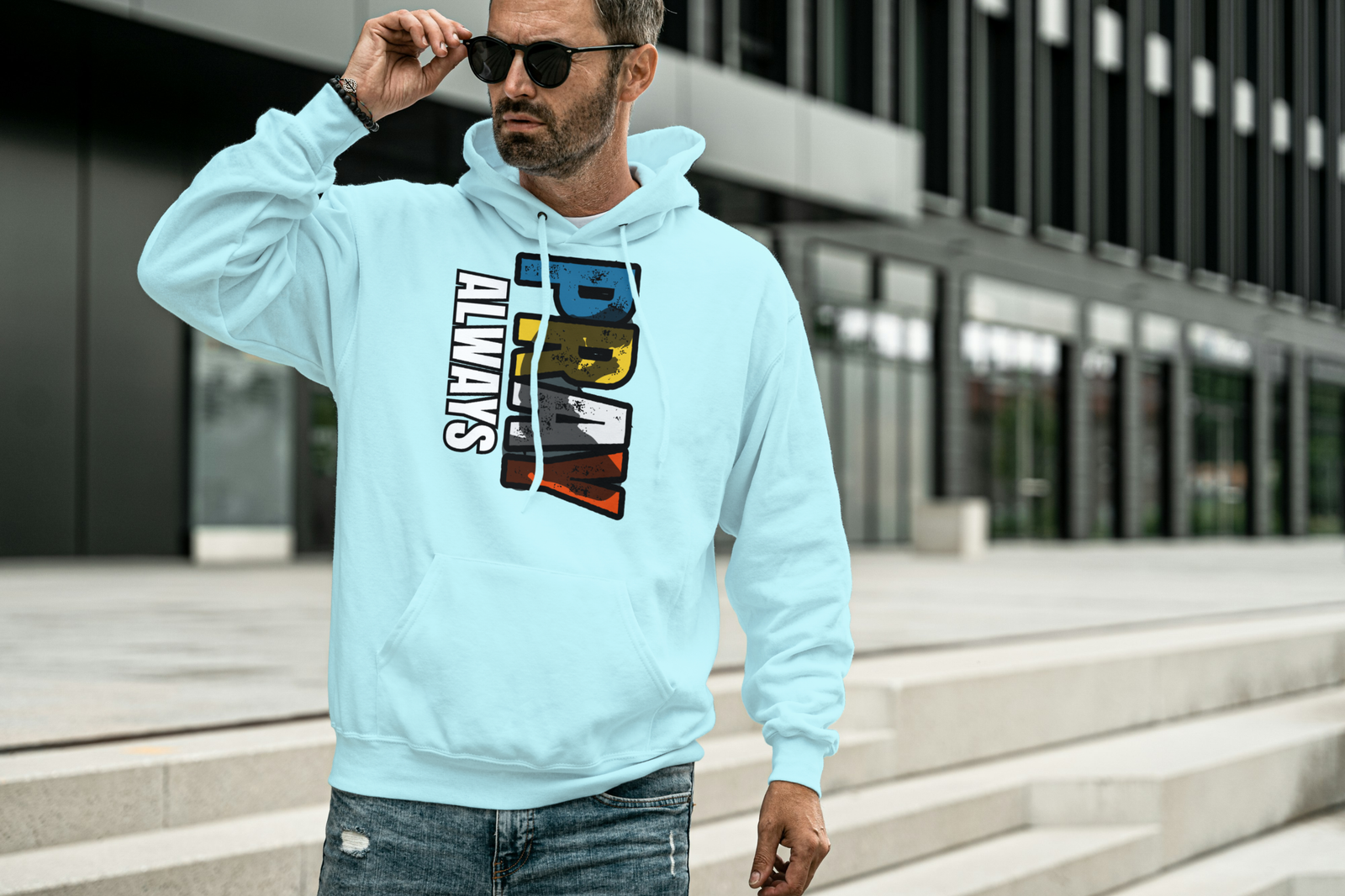 light blue Hoodie